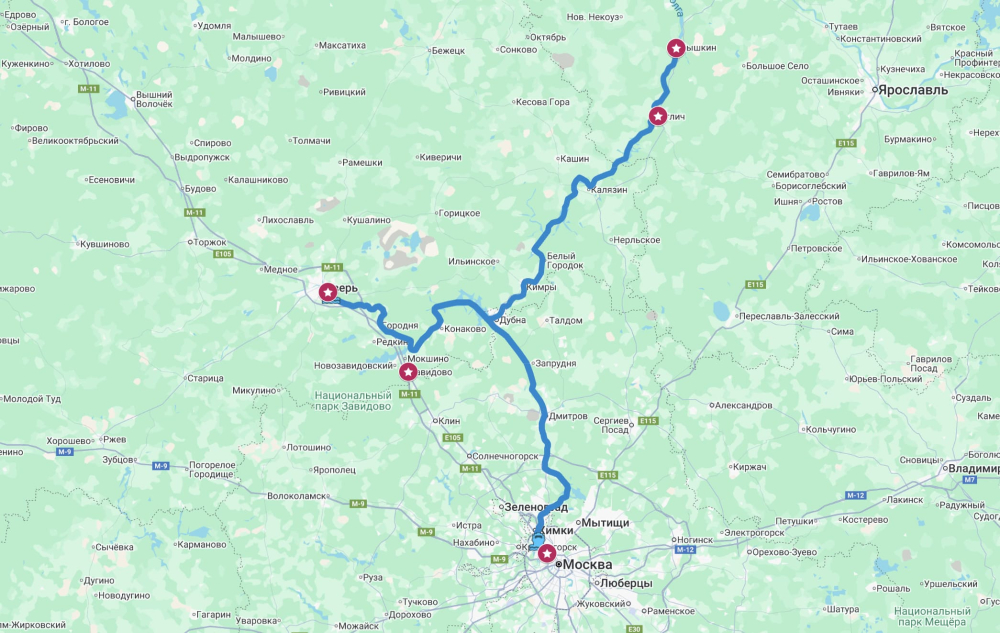 Круизы выходного дня из Москвы