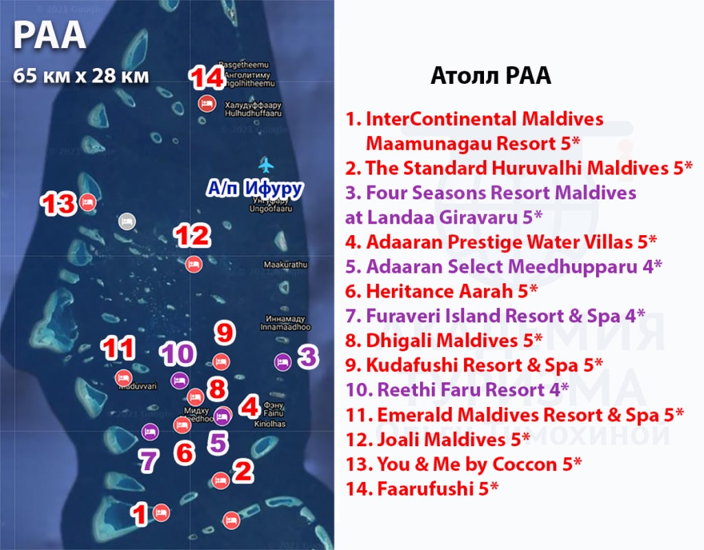 Атоллы на Мальдивах