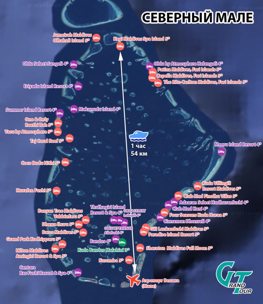 Атоллы на Мальдивах