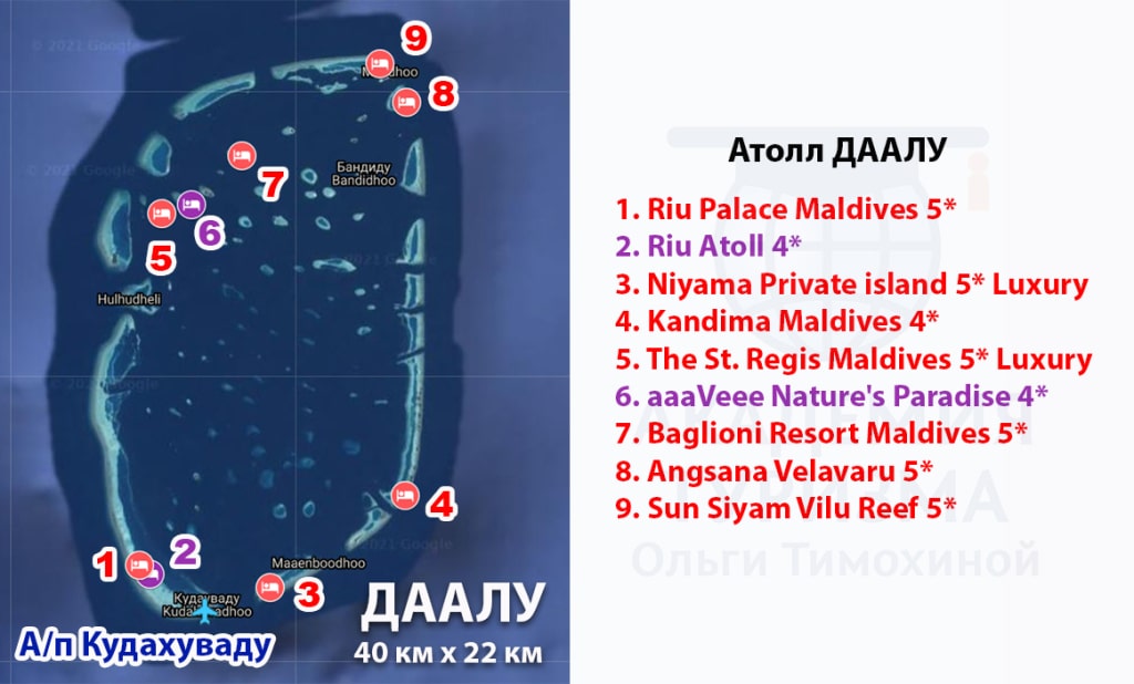 Атоллы на Мальдивах