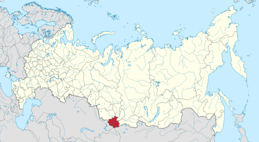 Республика Алтай на карте России