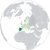 Авторство: Rob984. Derived from Germany on the globe (Germany centered).svg, CC BY-SA 4.0, https://commons.wikimedia.org/w/index.php?curid=70142704