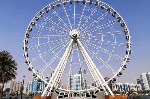 Колесо обозрения «Око Эмиратов» в Парке Монтазах / ОАЭ / Шарджа
