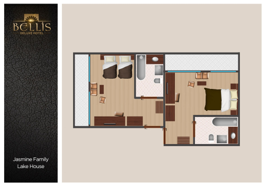 Турция, Белек, Bellis Deluxe 5*: Jasmine lagoon family на 1 этаже в Jasmin Lake House Lagoon