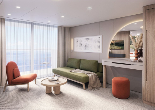 т/х Николай Жарков: Люкс с балконом / солнечная, шлюпочная, средняя палубы