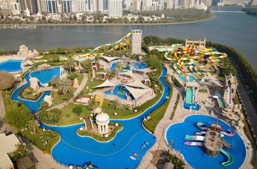 Аквапарк Pearl Kingdom (Жемчужное королевство) в Парке Аль Монтазах / ОАЭ / Шарджа