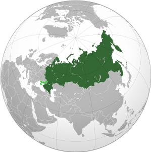 Авторство: File:Russian Federation (orthographic projection) - Annexed Territories disputed.svg: UnixBasedderivative work: Seryo93. Этот файл является производной работой от: Russian Federation (orthographic projection) - Annexed Territories disputed.svg: