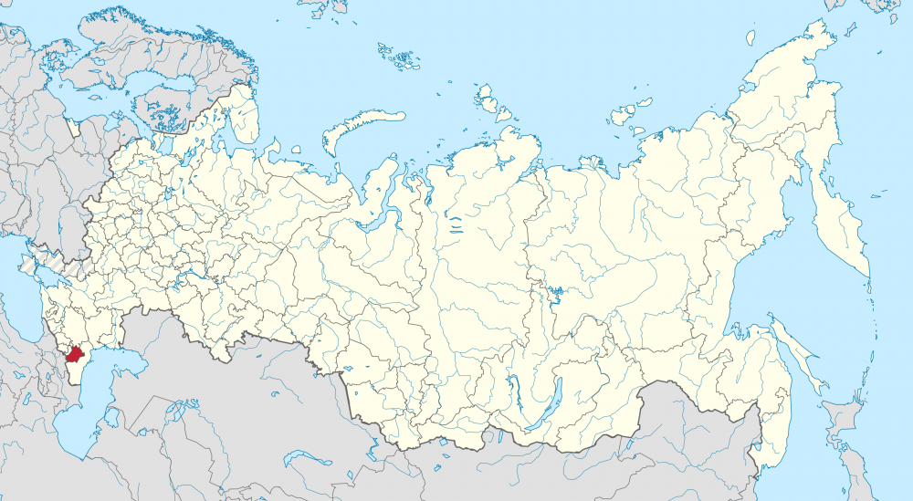 Чечня на карте России