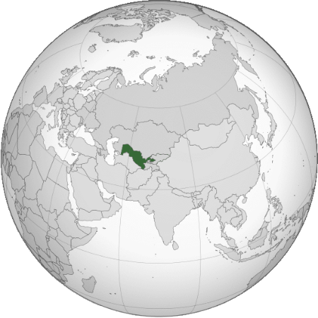 карта узбекистана