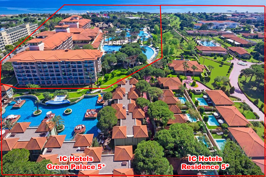 Ic Hotels Green Palace 5* Турция / Анталия / Кунду (река Аксу)