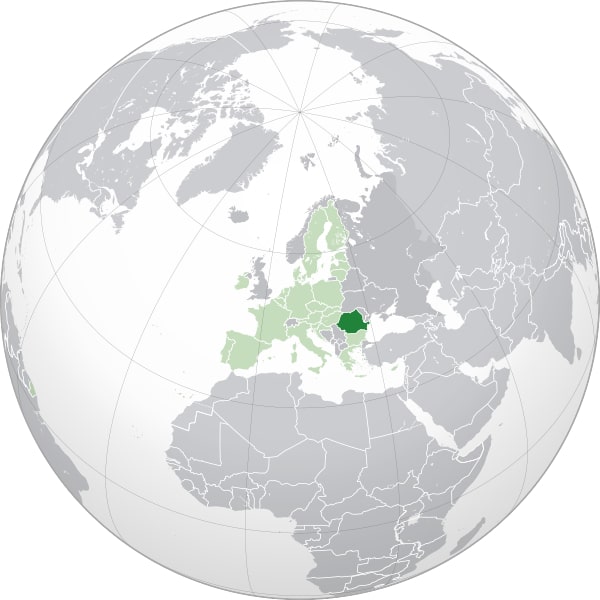 Авторство: Rob984. Derived from Germany on the globe (Germany centered).svg, CC BY-SA 4.0, https://commons.wikimedia.org/w/index.php?curid=70403061