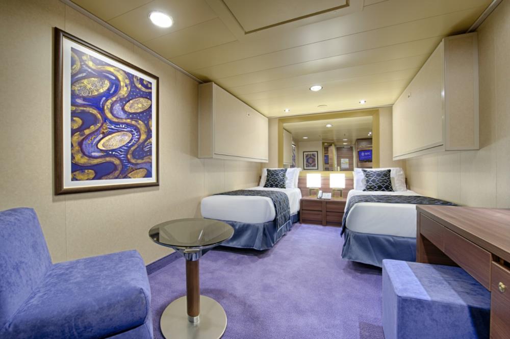 MSC Divina: Каюта без окна Deluxe Fantastica (IR1) палубы 5, 8, 9, 10