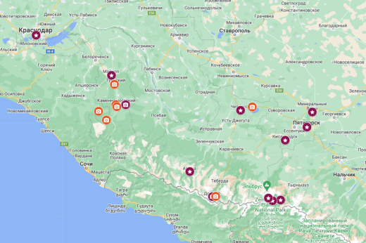 РОССИЯ: Адыгея, Домбай, Эльбрус. Прогулки по горам, горячие источники и домашние сыры / поездом из Москвы / 7 дн + дорога