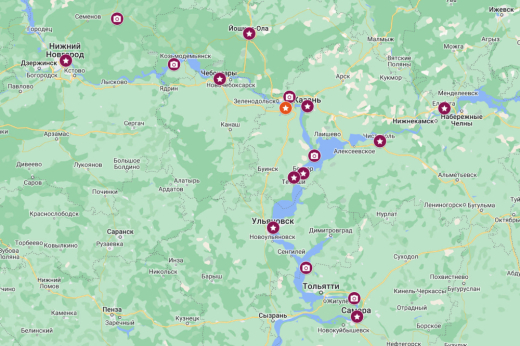 РОССИЯ: Волжское кольцо / Н.Новгород+ - Йошкар-Ола - Казань+ - Самар+ - Ульяновск+ - Чебоксары - Н.Новгород / 10 дней