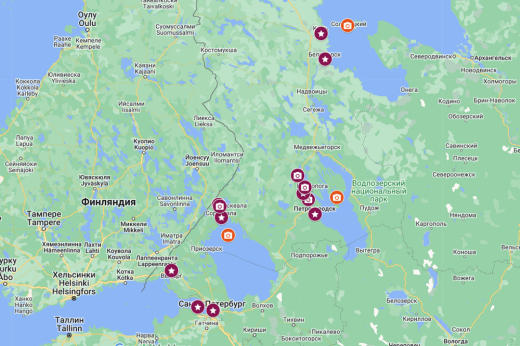 РОССИЯ: Вся Карелия + Валаам, Кижи и Соловецкие острова / на автобусе из Санкт-Петербурга /  8 дн