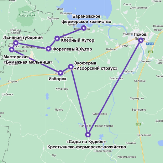 национальный туристский маршрут:С грохотом по фермам